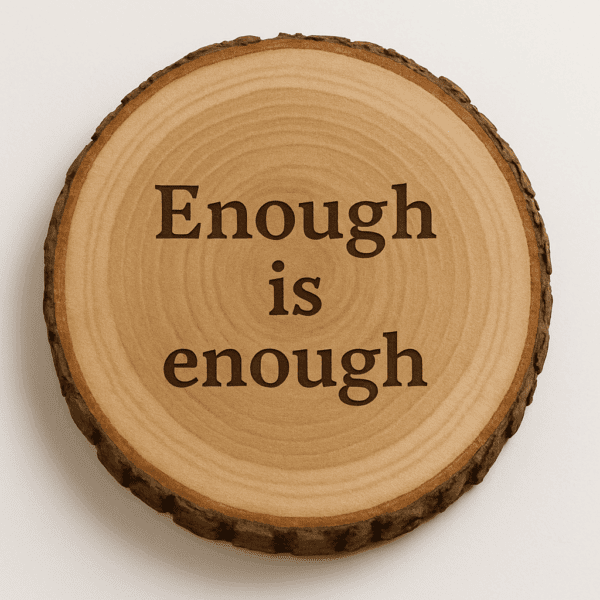 Houten bord met  grappige tekst