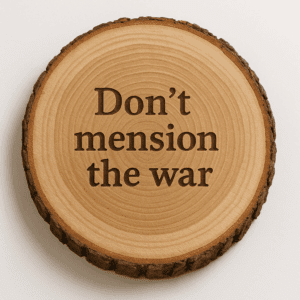 Houten bordje met movie quotes