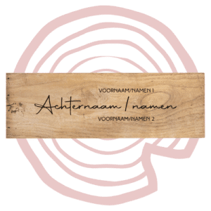 Huisdeur naambordjes type 1